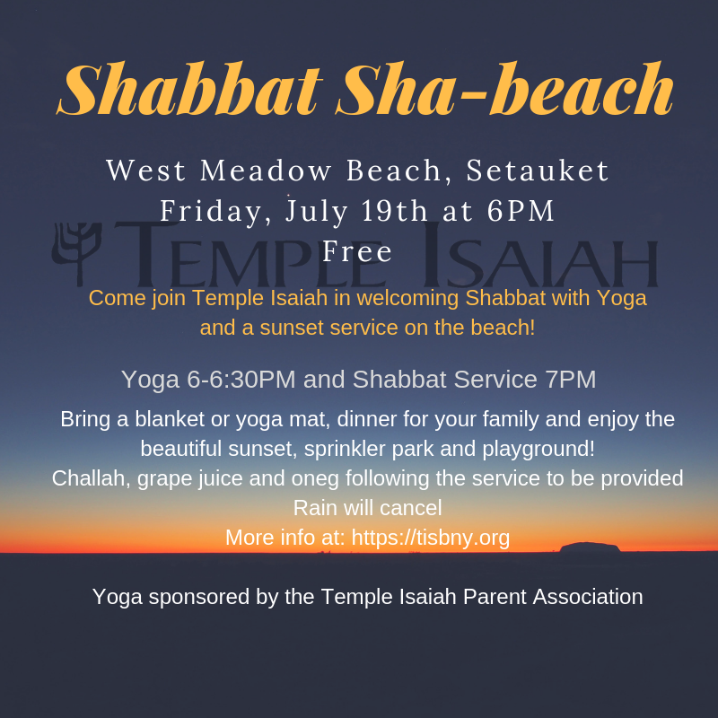 Shabbat Sha-beach, West Meadow Beach 